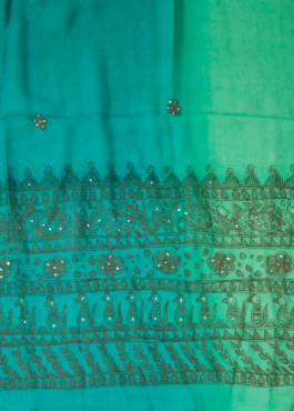 MADHUBANI STOLE – PHOOL PATTI