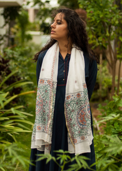 MADHUBANI STOLE – PUSHP JAAL