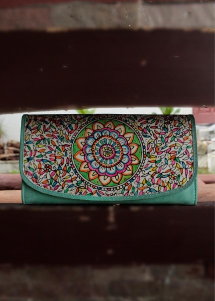 CLUTCH WALLET/ OCEANFLOWER