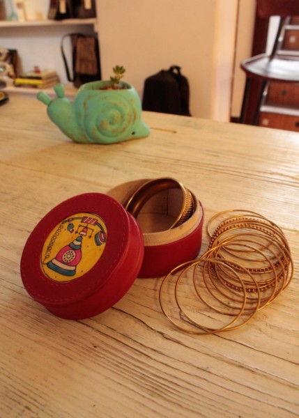 MINI JEWELLERY BOX/ VINTAGE PHONE – RED