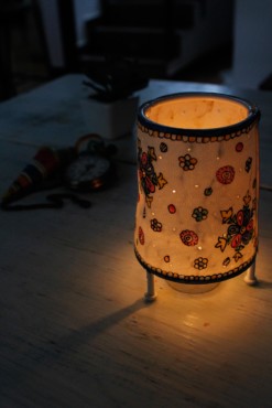 CONE BABY TEALIGHT- SNOW FLAKES