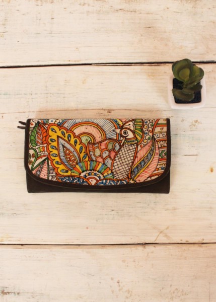 CLUTCH WALLET/ DOODLE PEACOCK