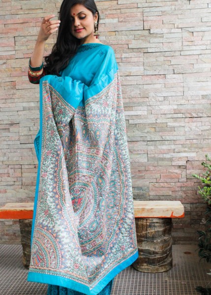 MADHUBANI SILK/ GREEN