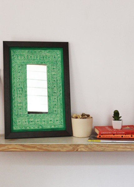 MADHUBANI FRAME-GREEN